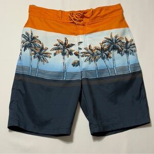 Bass Pro Shops Swim Trunks Mens Medium Tropical Mesh‎ Lined Drawstring Swimwear